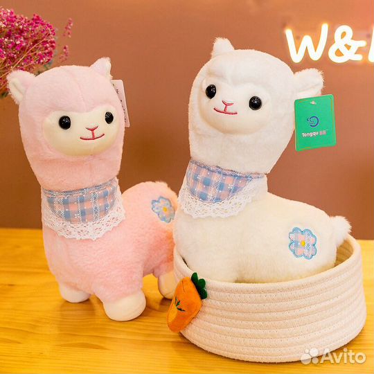 Мягкая игрушка лама, альпака 45см, новая