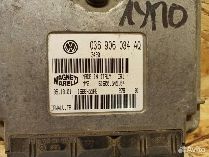 Эбу Volkswagen Lupo 1.4