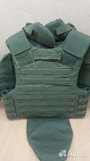 Бронежилет штурмовой+комплет бронеплит бр5 Олива