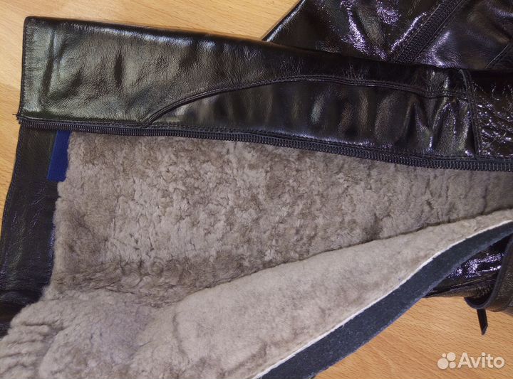 Новые зимние сапоги, натуральные кожа/мех, 39 р