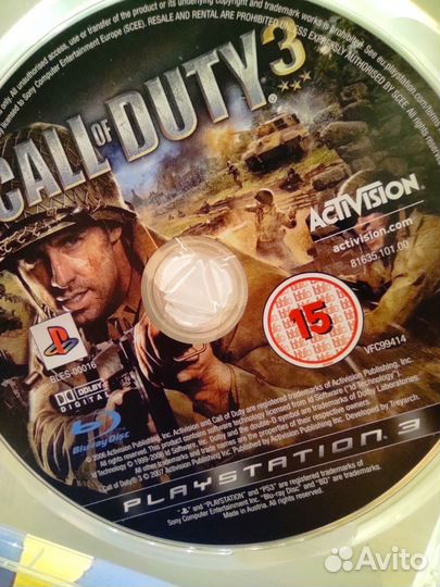 Игра Call of Duty 3 для PS3