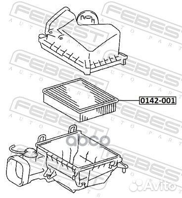 Фильтр воздушный 0142001 Febest