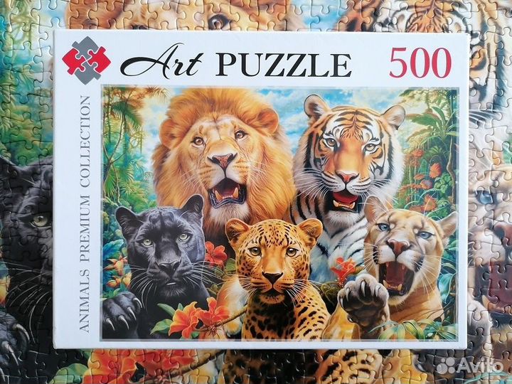 Пазлы б/у разные, 500 -1000 деталей