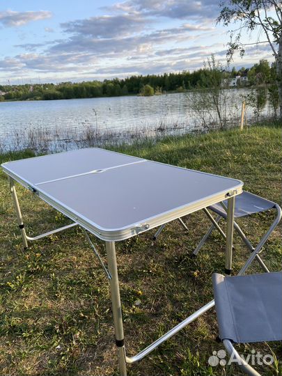 Столик складной туристический с 4мя стульями