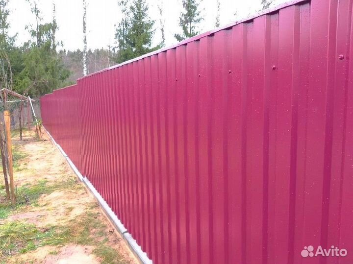 Забор из профнастила