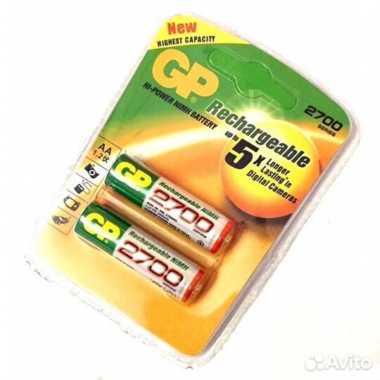 Аккумуляторы GP AA AAA 1100 2700 mA