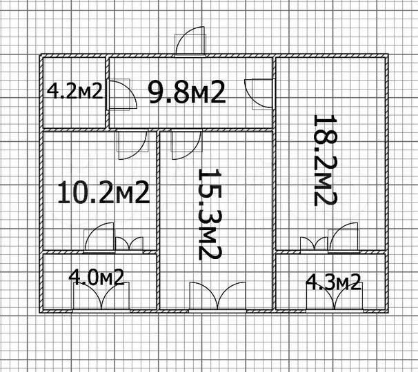 2-к. квартира, 66 м², 5/12 эт.