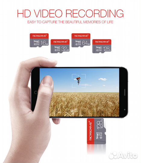 Карты памяти Microdrive 64 gb скорость U3