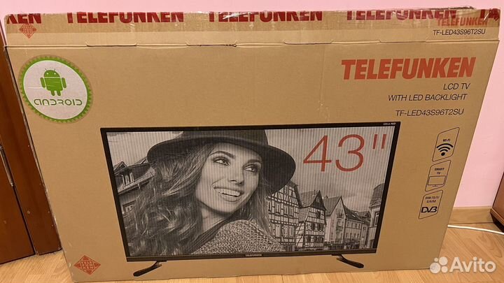 Телевизор Telefunken smart tv с wifi 43 дюйма