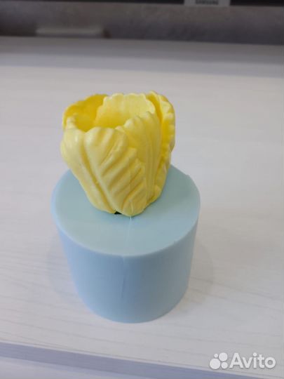 Силиконовая форма тюльпана для мыла ручной работы