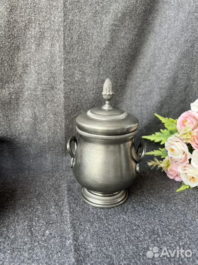 Чайно кофейный сервиз оловянный