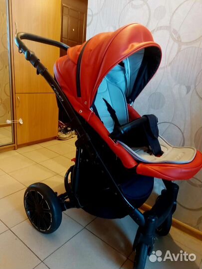 Коляска 2 в 1 эко кожа