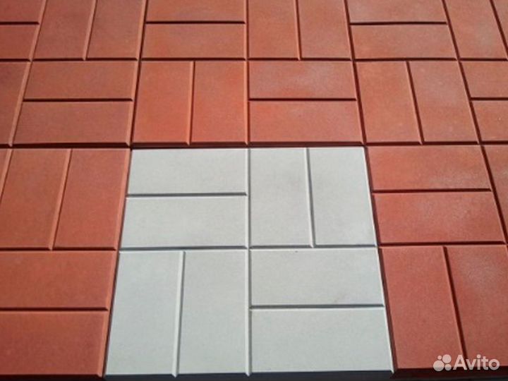 Тротуарная плитка вибролитая 12 кирпичей