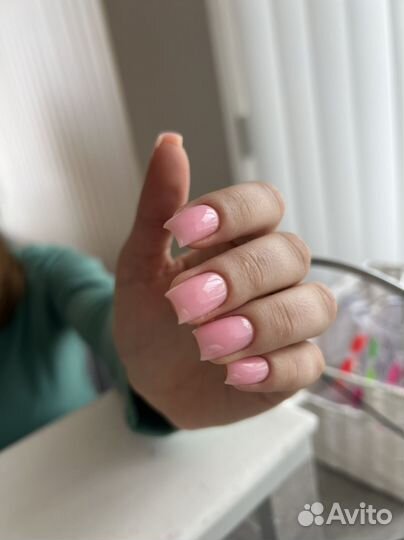 Маникюр гельлак наращивание педикюр