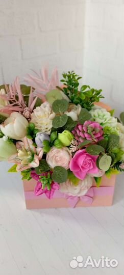 Букет цветов из мыла учителю