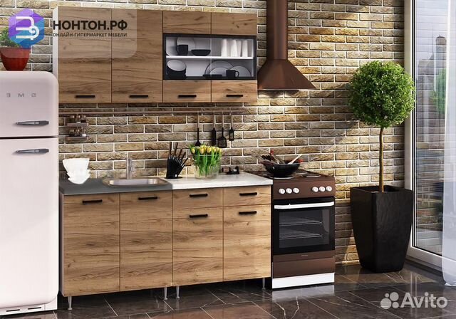 Кухня Рио 1.6 м дуб крафт