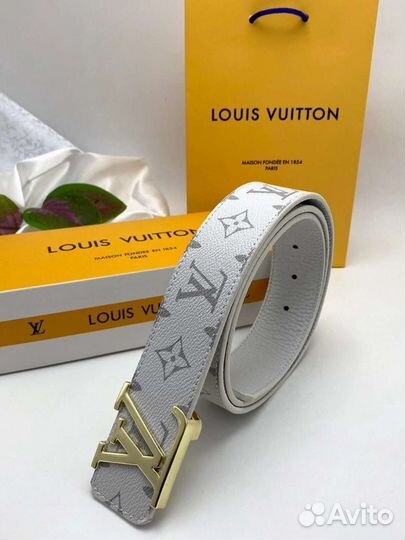 Louis vuitton ремень белый