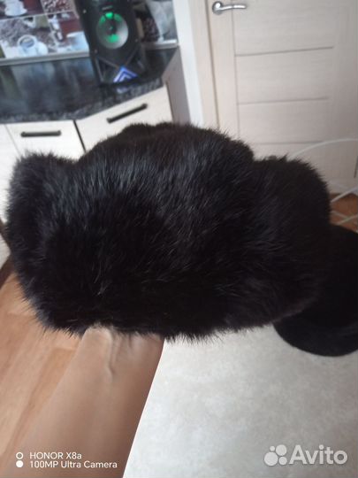 Шапка ушанка из кролика