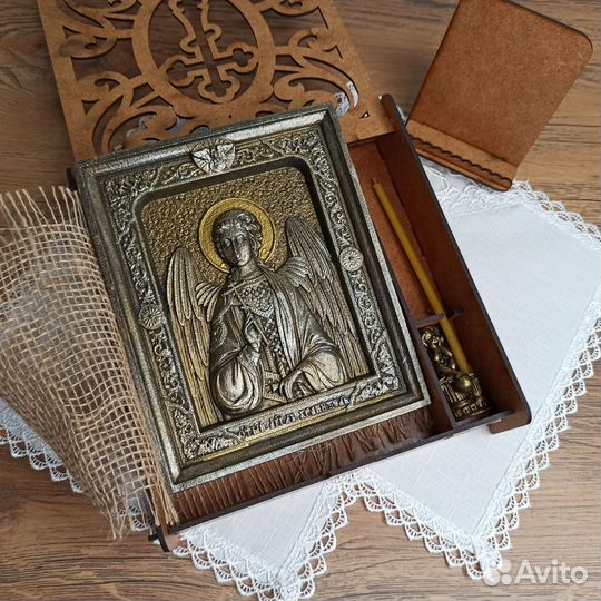 Икона Ангел Хранитель подарочная упаковка 3d объем