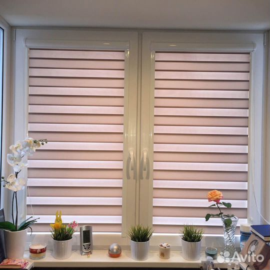 Рулонные жалюзи зебра UNI mini