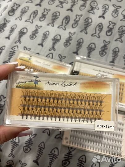 Ресницы накладные пучки