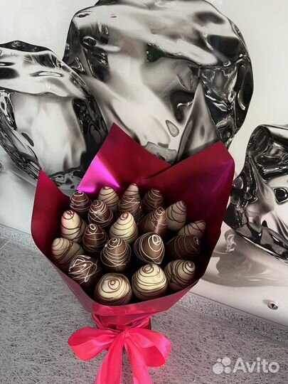 Букеты из клубники в шоколаде