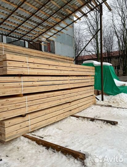 Доска обрезная 40х200х6000мм