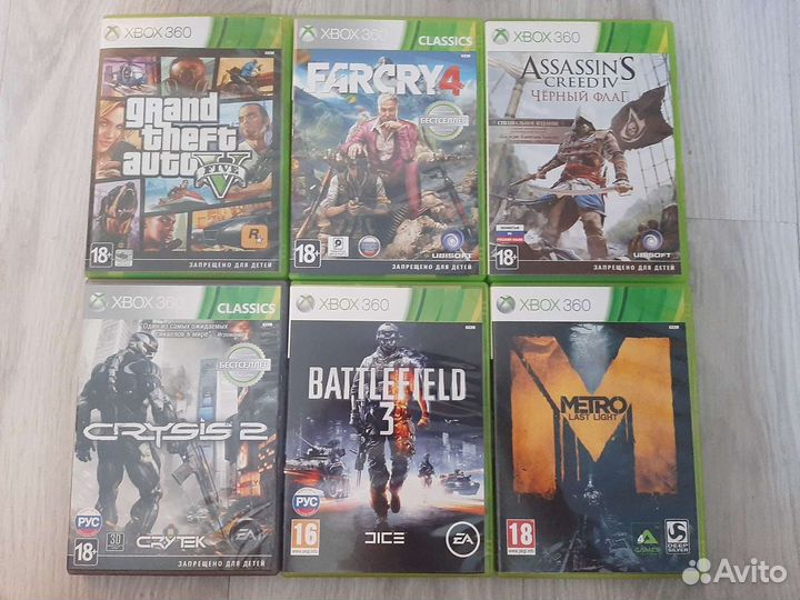 Диски на xbox 360+диски на ps3