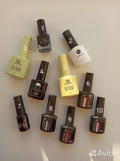 Гель лаки для маникюра, база, матовый топ