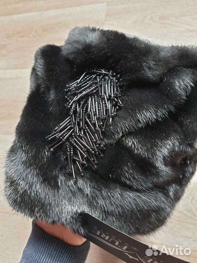 Шапка норковая новая