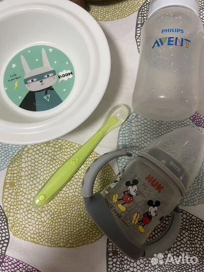 Бутылочки avent, посуда для прикорма