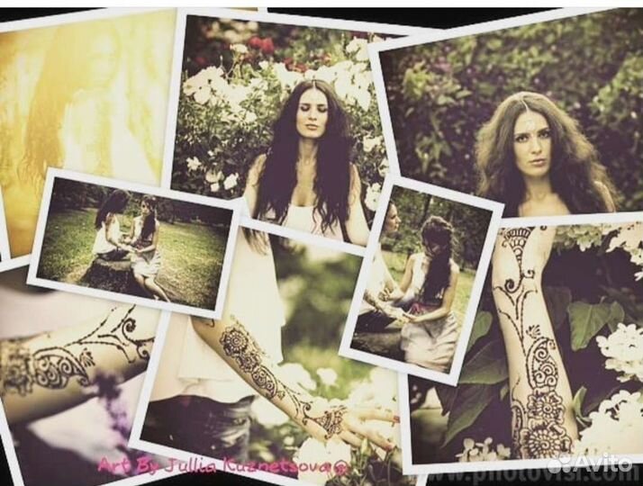 Мехенди, Роспись хной, Глиттер