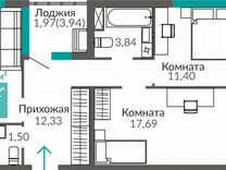 2-к. квартира, 70,4 м², 5/10 эт.