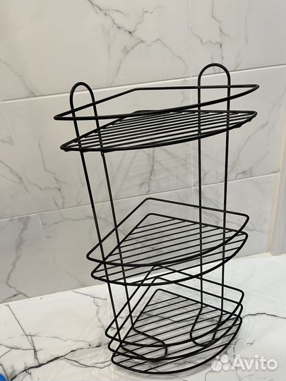 Угловая полка для ванной