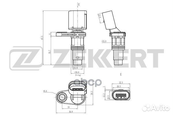 Датчик положения распредвала Skoda Octavia (1U )