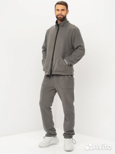 Флисовый костюм Huntsman Байкал серый