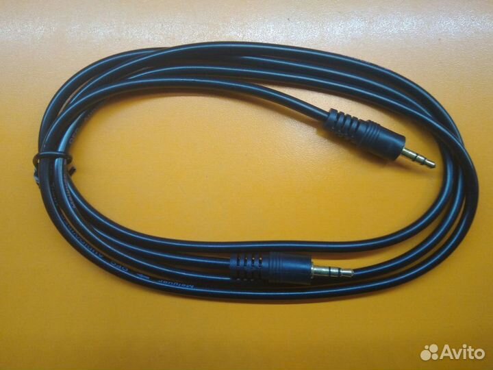 Кабель Audio AUX, 3.5 mm jack - 3.5 mm jack, 1,5м