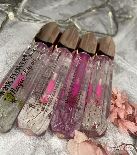 Блеск с цветком внутри