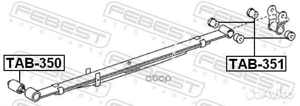 Сайленблок задней рессоры toyota tacoma GRN245