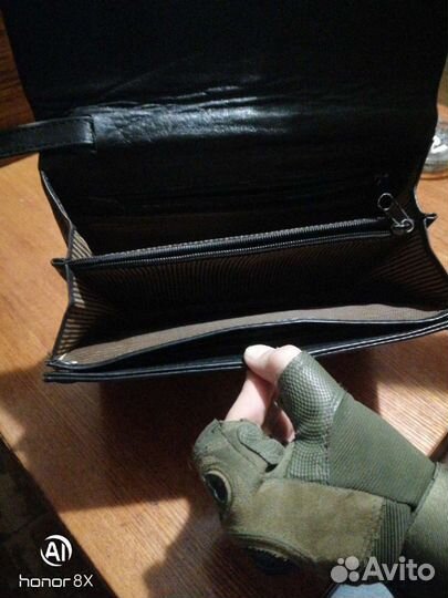 Барсетка мужская, кожаная с кодовым замком