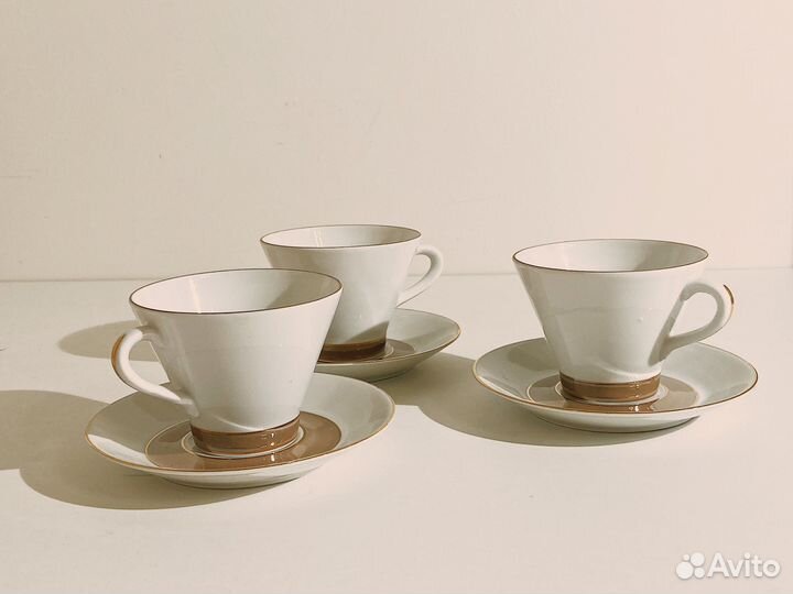 Три кофейные пары, винтаж, Arabia, Финляндия