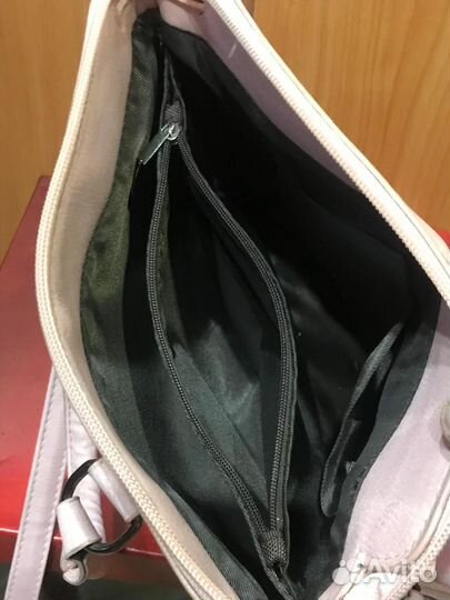 Сумка женская кожаная розовая