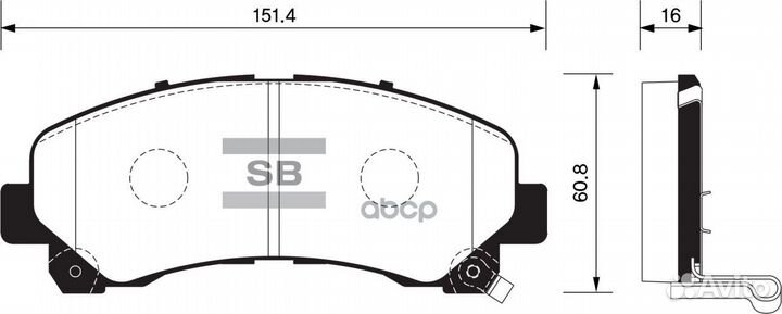Колодки тормозные дисковые SP1409 Sangsin brake