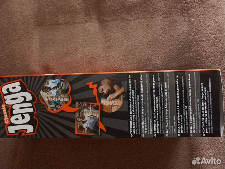 Игра настольная Jenga, 6+, новая