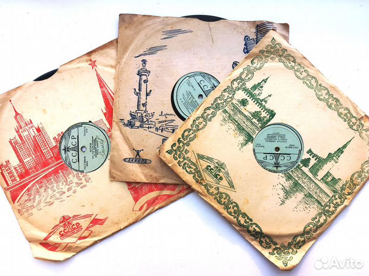 Пластинки ретро 1950-60 г, 78 оборотов