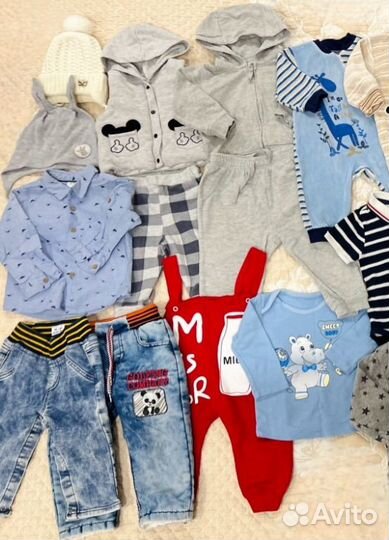 Пакет вещей на мальчика 68-80 см