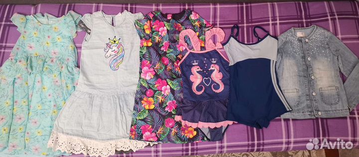 Набор из 8 вещей для девочки 128 см