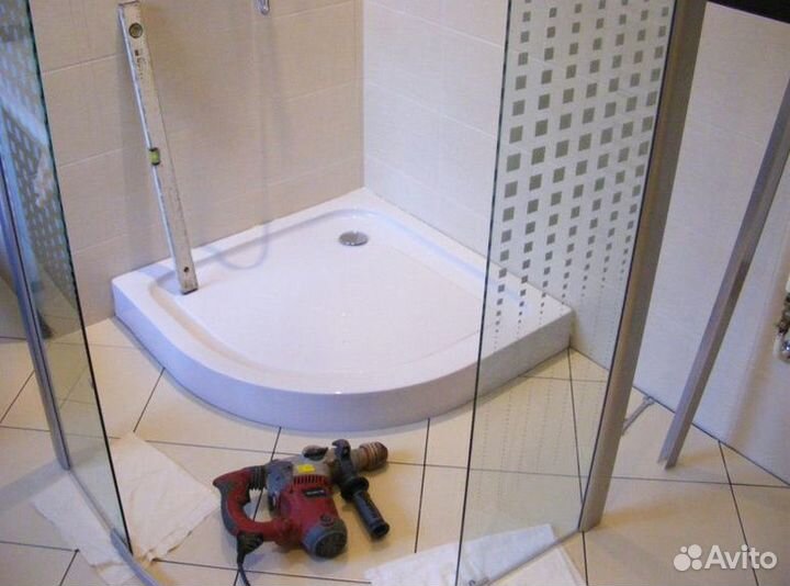 Сантехник установка душевых кабин