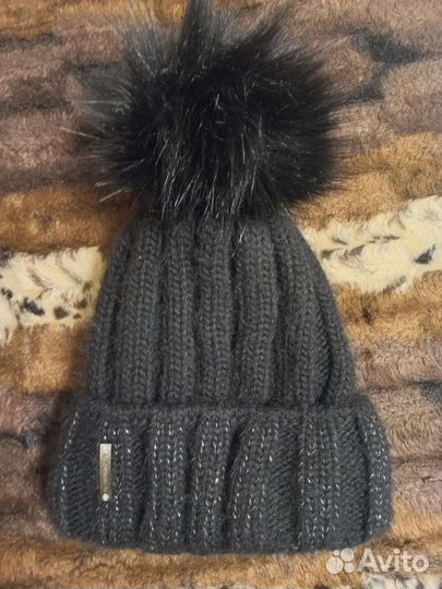 Шапка на подкладе 54-56р