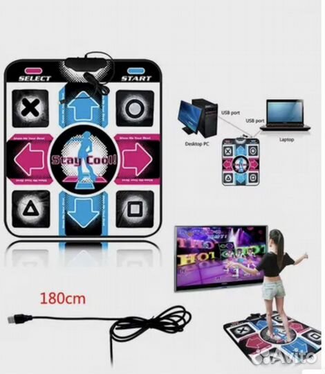 Танцевальный игровой коврик Dance Perfomance II